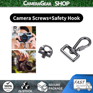 อุปกรณ์กล้อง สายคล้องกล้องสกรูโลหะชุดติดตั้งด่วน-ตะขอสายคล้อ…