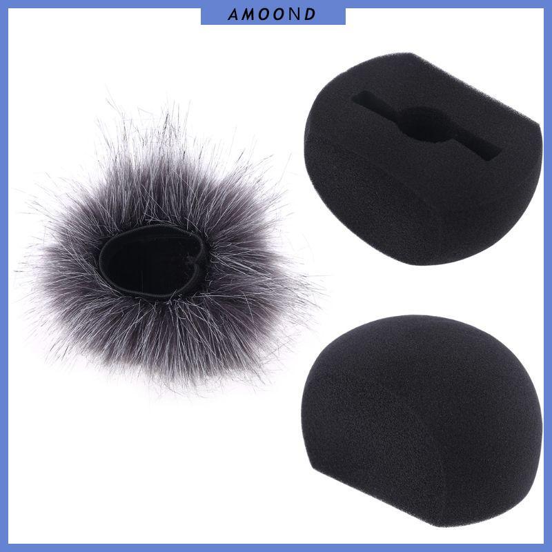 AMOOND ฟองน้ําโฟมไมค์ฝาครอบกันลมกรอง Muff กระจกสําหรับ ZOOM H5 H6