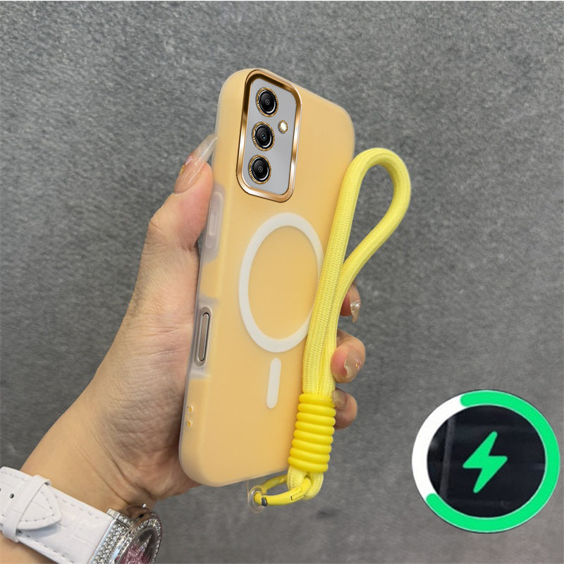 SAMSUNG เหมาะสําหรับSamsung A15 A16 A17 A26 4G 5Gเคสโทรศัพท์ใหม่Jelly Caseไร้สายแม่เหล็กFrosted Shellสายรัดข้อมือสร้อยข้อมือ030 - รูปที่ 3