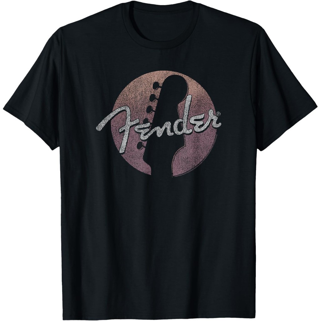 🧶 Fender Circle Guitar Headstock Logo T-Shirt Adult T-Shirt