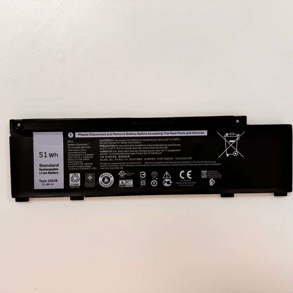 ใหม่สำหรับ Dell G3 3500 3790 3590 G5 5000 5500 5590 266J9 แบตเตอรี่ MV07R