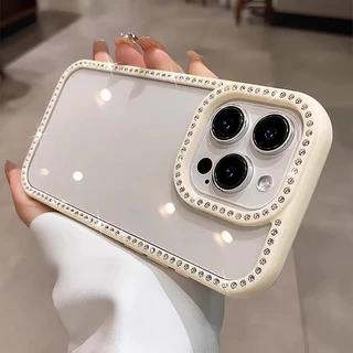 เคสโทรศัพท์ประดับเพชรหรูหรา For iPhone 17 16 Pro Max Bling กรณี ไอโฟน15 14 11 13 12 Pro Max 17 Air ฝาครอบกันกระแทก