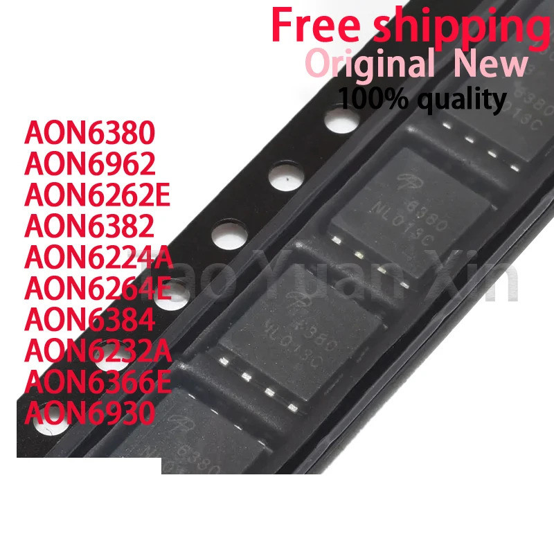5PCS AON6380 AON6382 AON6384 AON6930 ATO6962 AON6224A AON6232A AON6262E AON6264E ATOA ATOON6366E QFN