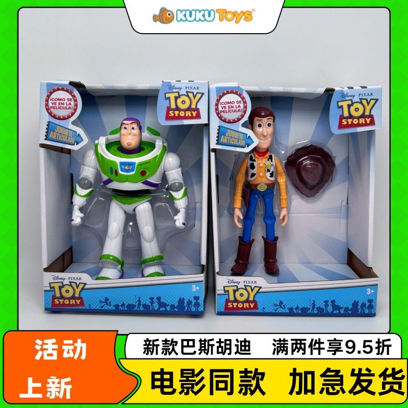 ใหม่ Toy Story Buzz Lightyear Woody ของเล่นคลาสสิก Action Figure เครื่องประดับ Buzz Woody รูป