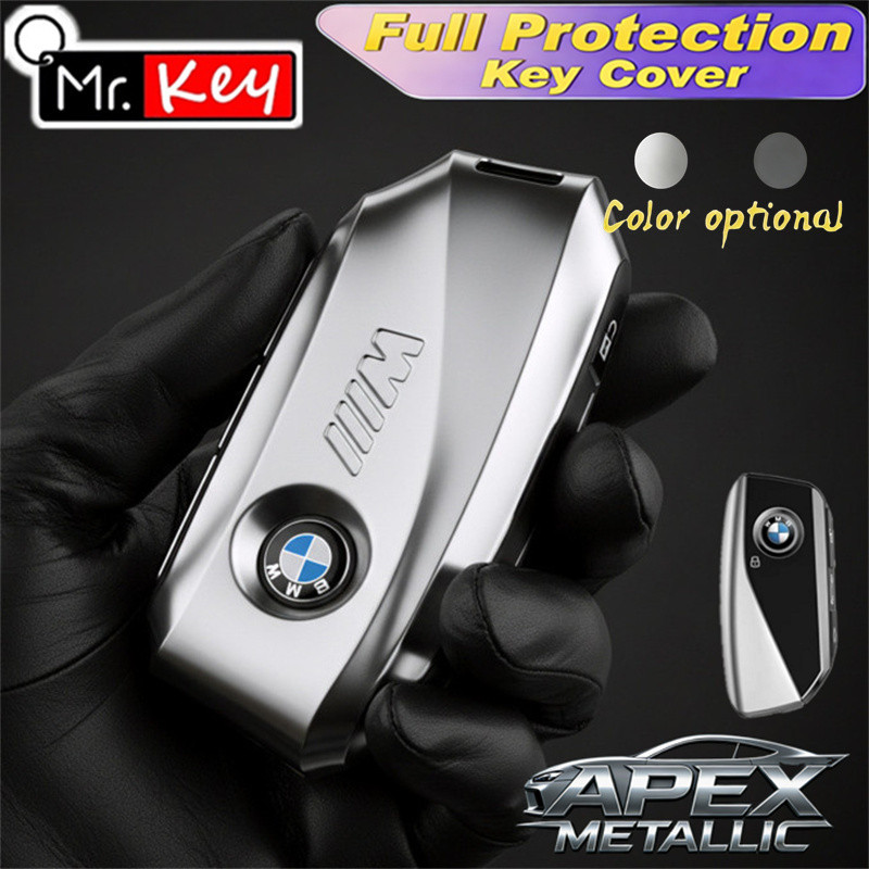 [Mr.Key] M POWER Apex Metal Key Cover Case สําหรับ BMW X1 225i 325i 530i i3 i5 i7 M3 X3/X5/X7 2023-2
