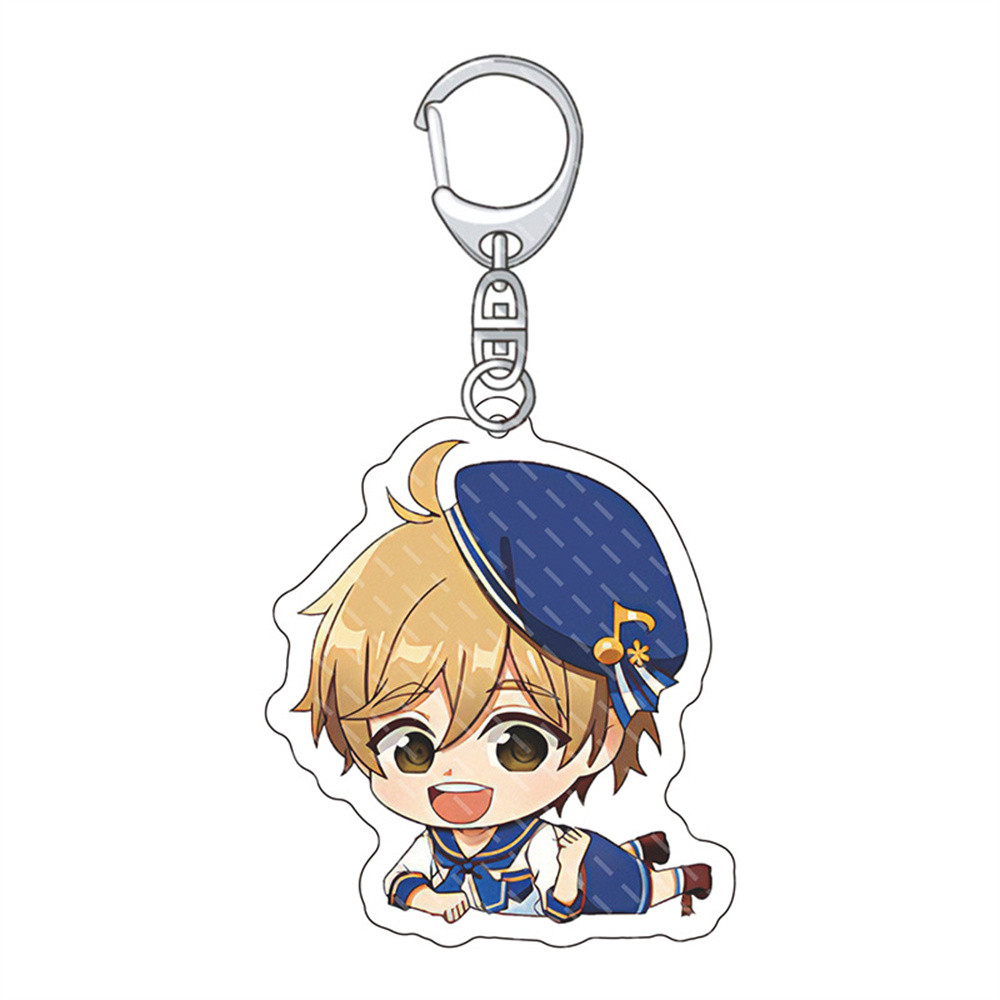 ใหม่อะนิเมะ Ensemble ดาวพวงกุญแจผู้หญิง Kagehira Mika Shino Hajime อะคริลิค Key Chain Man Kawaii Es 