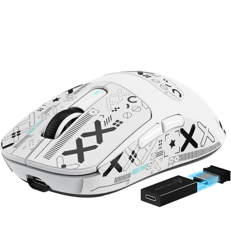 ATTACK SHARK X3PRO 4K/8K เมาส์สําหรับเล่นเกมไร้สายน้ําหนักเบา PAW3395 26K DPI Tri-Mode (แบบมีสาย/2.4