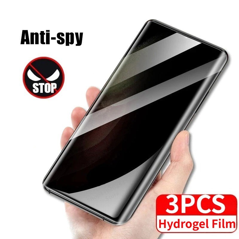 3 ชิ้น Anti Spy ความเป็นส่วนตัว Soft Hydrogel ฟิล์มสําหรับ Wiko Hi Enjoy 60 S 5G 10 Anti Blue Light 