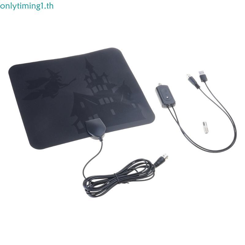 TNT Antenna With Signal Amplifier 120-Mile TV Antenna 1080P H D 4K VHF UHF FM