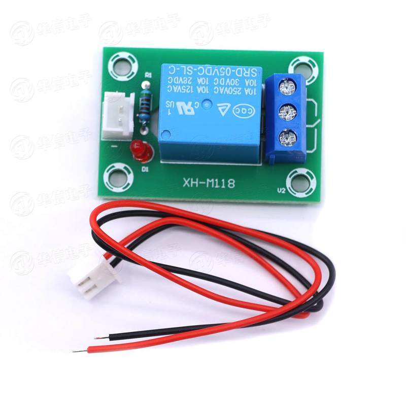XH-M118 รีเลย์โมดูล 5V 12V 24V Power Supply เอาต์พุต 1 ช่องปกติเปิดปกติปิด 10A ฟรีสาย