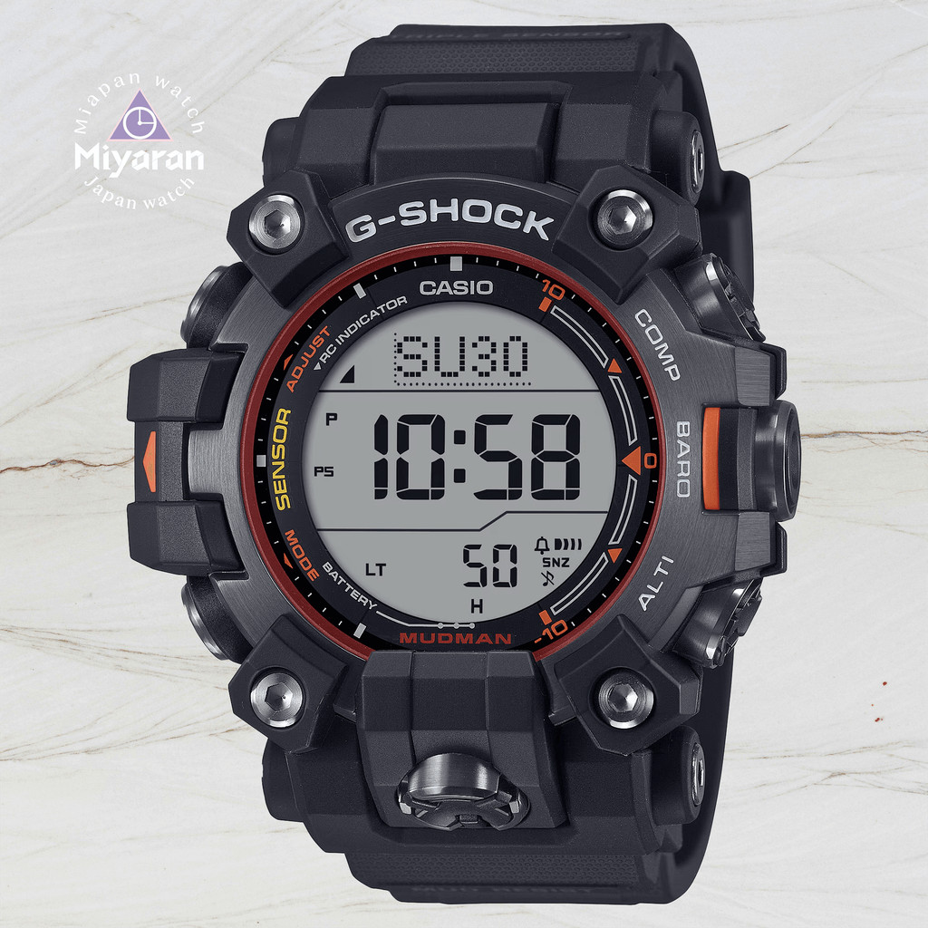 Casio G-SHOCK GW-9500MEC-1JF นาฬิกาควอตซ์สำหรับผู้ชาย กันน้ำ 200 เมตร ตัวเรือนสแตนเลส สายเรซิน กระจก