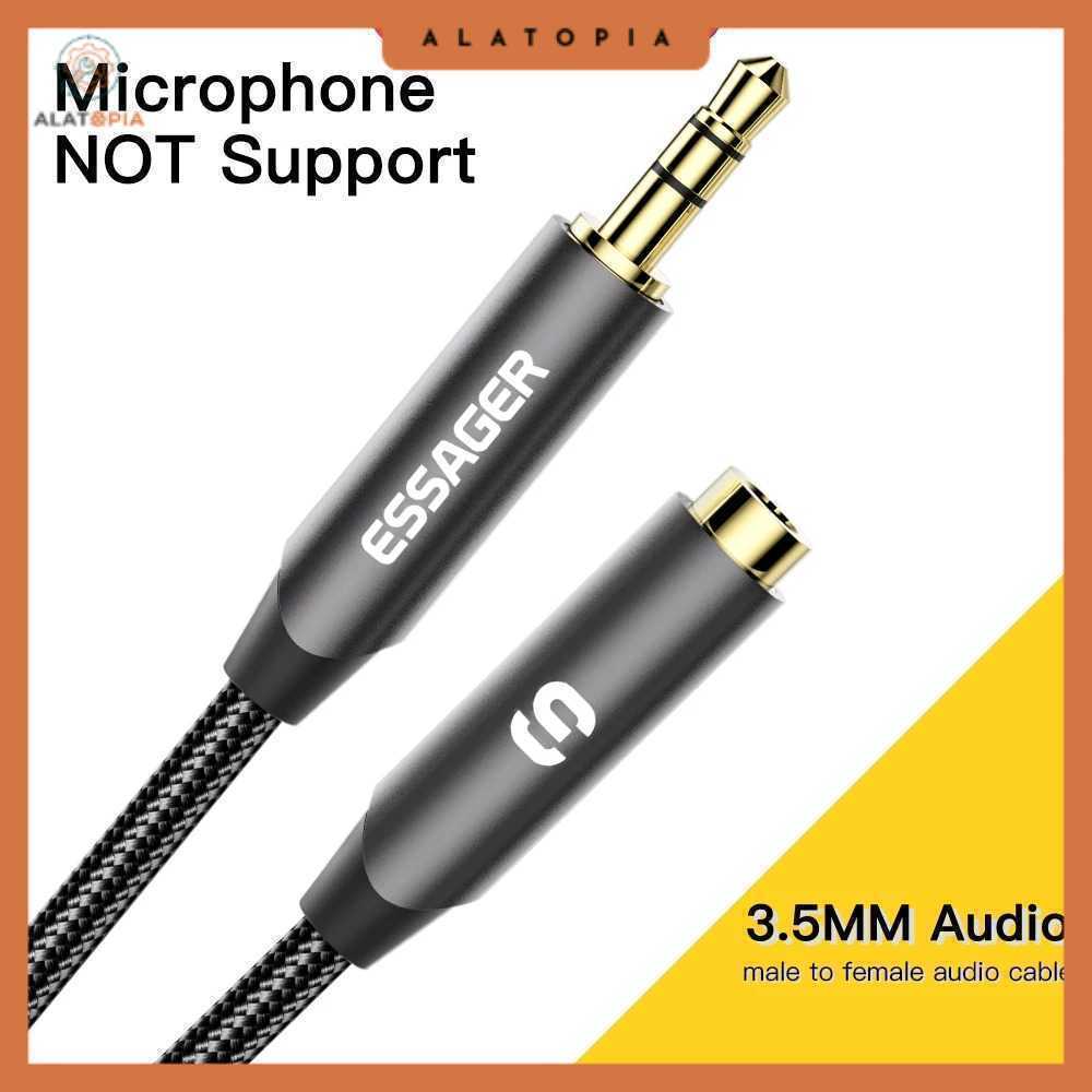 ESSAGER 3.5 มม.ชายหญิง HiFi TRS 3 ส่วน 2M แจ็คสายสัญญาณเสียง - EYPY335-YYA0G