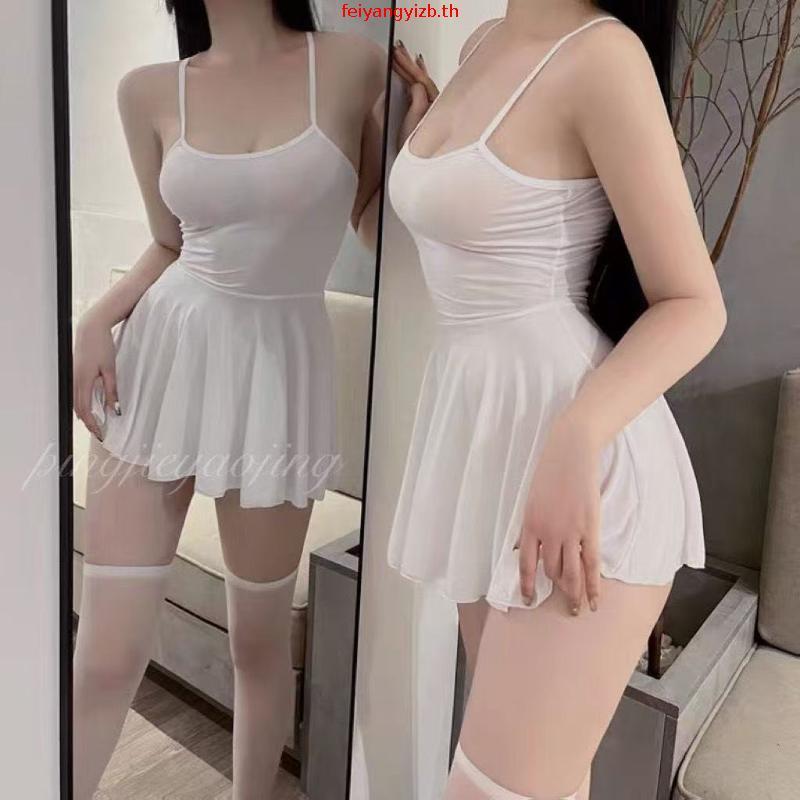 [JER] Ani ฤดูร้อน Pool Party อะนิเมะสาวนักเรียนชุดว่ายน้ําชุดคอสเพลย์ผู้หญิง Nightdress ชุดนอนชุดเคร