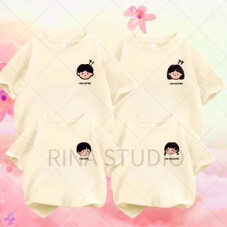 🔥พร้อมส่ง&COD🔥RINA STUDIO พิเศษพ่อแม่และลูกสวมใส่ฤดูร้อนสวมใส่อินเทรนด์ครอบครัวสามสี่แม่ลูกผู้หญิงสไตล์ตะวันตกผ้าฝ้
