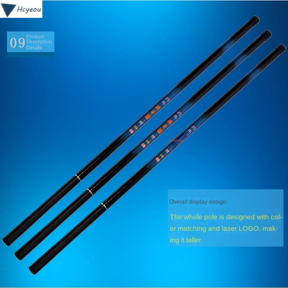 HCYEOU เบ็ดตกปลาครบชุด, Casting Rod แก้ว Fibre ชุดเบ็ดตกปลา, เด็ก 2.1 m-7.2 m Telescopic Carbon Fibr