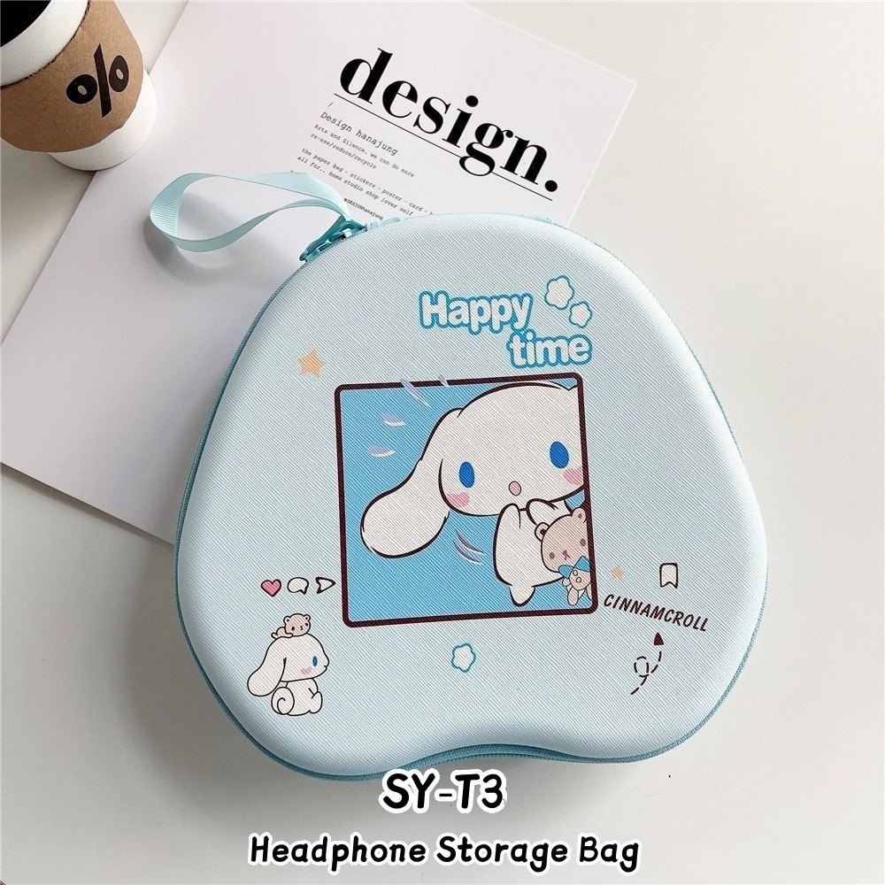 Case HomeFor SY-T3 หูฟัง Hard Case อะนิเมะการ์ตูนชุดหูฟัง Earpads EVA ปลอกกล่อง