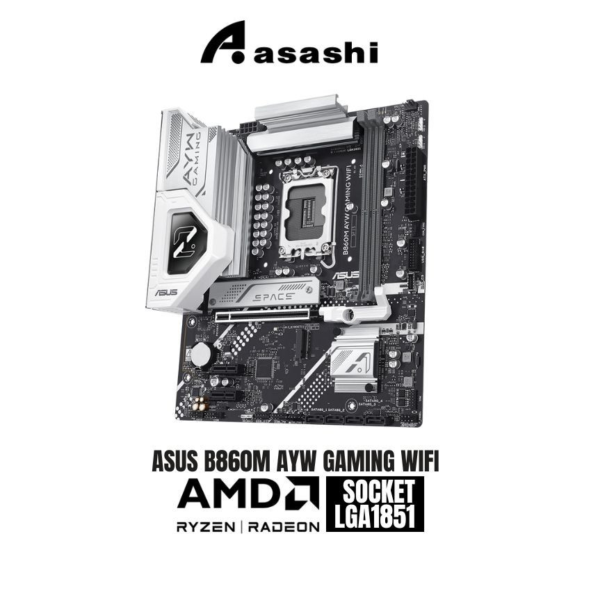 ASUS B860M AYW GAMING WIFI (LGA1851) เมนบอร์ด MATX