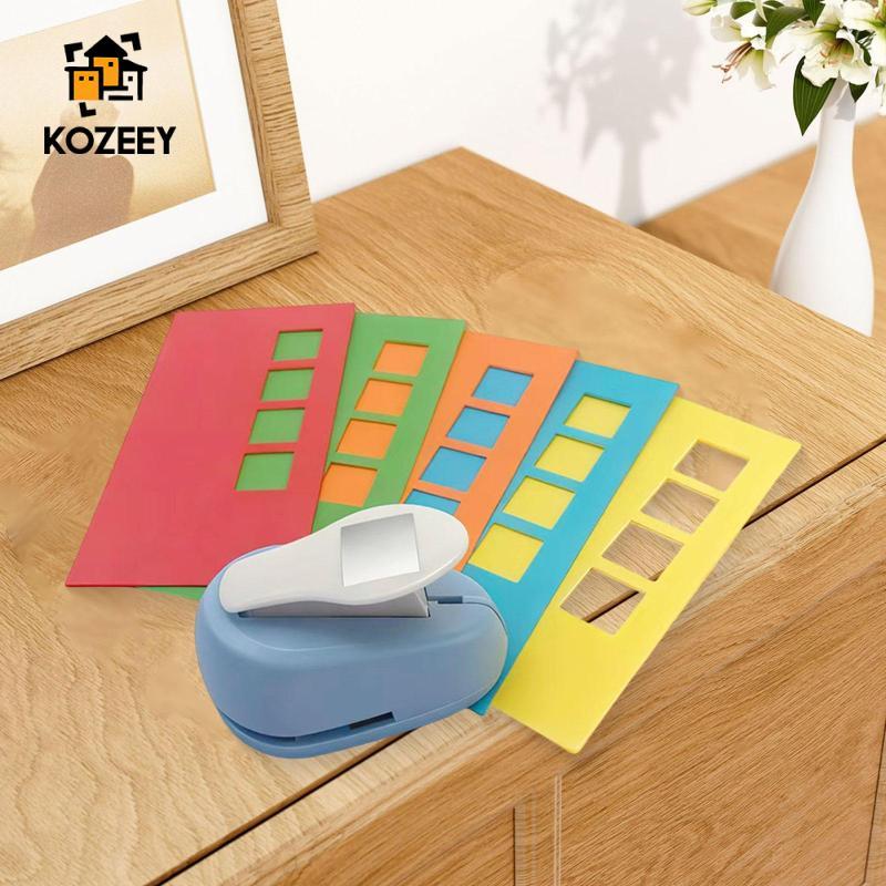 [KOZEEY] Tab Punch Square Punch Craft Lever Punch Paper Punch Square Lever Action Craft Punch ออกแบบ