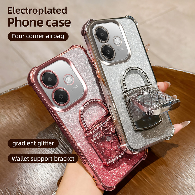 เคสโทรศัพท์กันกระแทกสุนทรียศาสตร์สุภาพสตรีสไตล์พร้อมขายึด OPPO a6t pro a5i a5x a5m a3 a3x a6x a6s a6