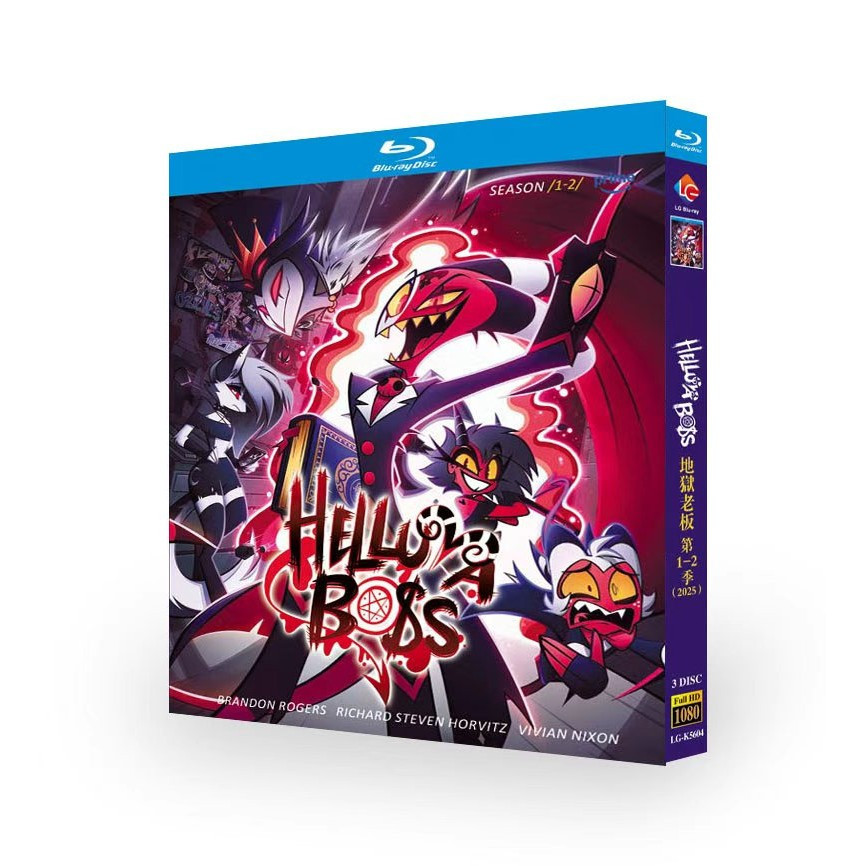 แผ่นบลูเรย์ Animation Helluva Boss ซีซั่น 1-2 (2025) 3BD G01
