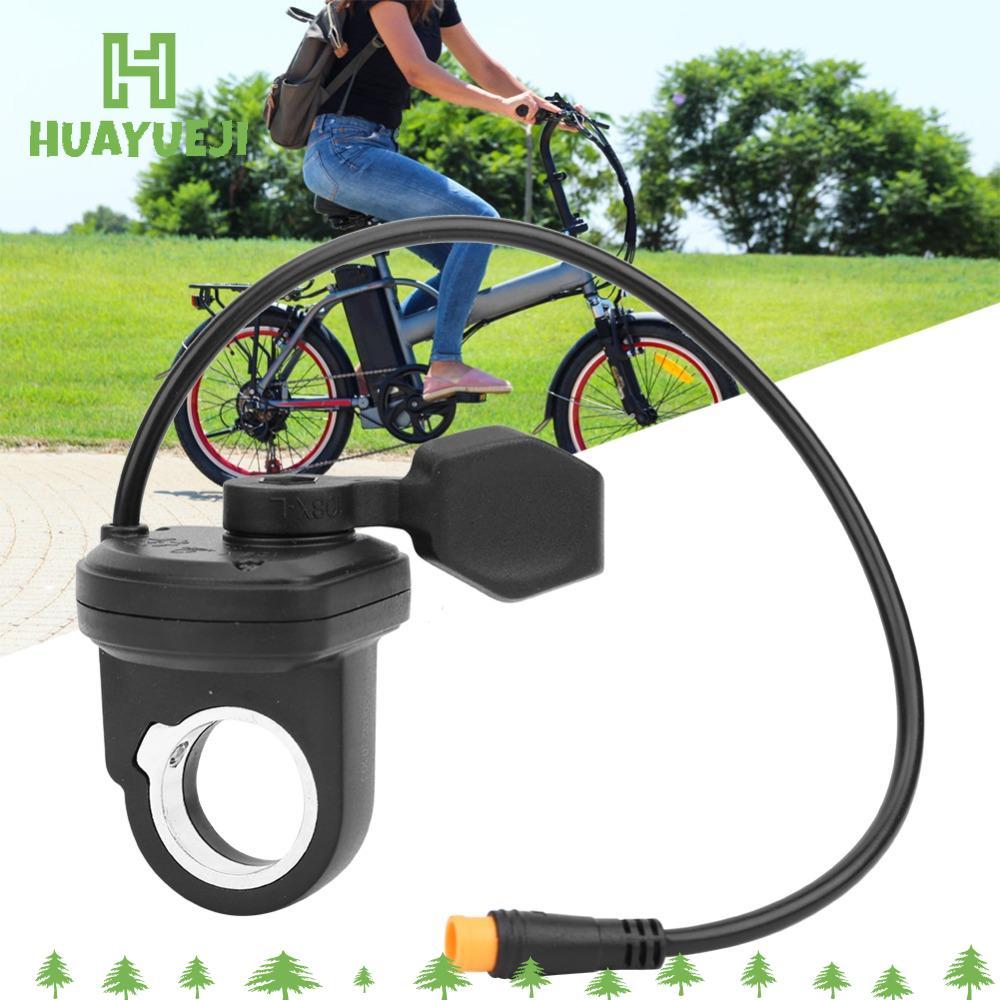 YUEJI EBike Throttle แบบนิ้วหัวแม่มือ, เชื่อมต่อ connector 108X 3 pin, ใช้งานได้ทั้ง 12V-72V, กันน้ำ