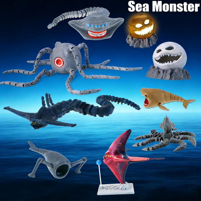 Sea Monster El Gran Maja 3D พิมพ์ Action Figure Bloop Sea Eater ของเล่นตุ๊กตาสําหรับของขวัญเด็ก
