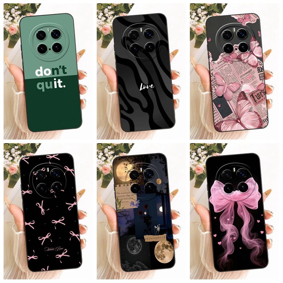 ปลอกสําหรับ Honor Magic 7 Pro เคสโทรศัพท์ PTP-N49 PTP-AN10 แฟชั่นผีเสื้อซิลิโคนอ่อนนุ่มปกหลังสําหรับ