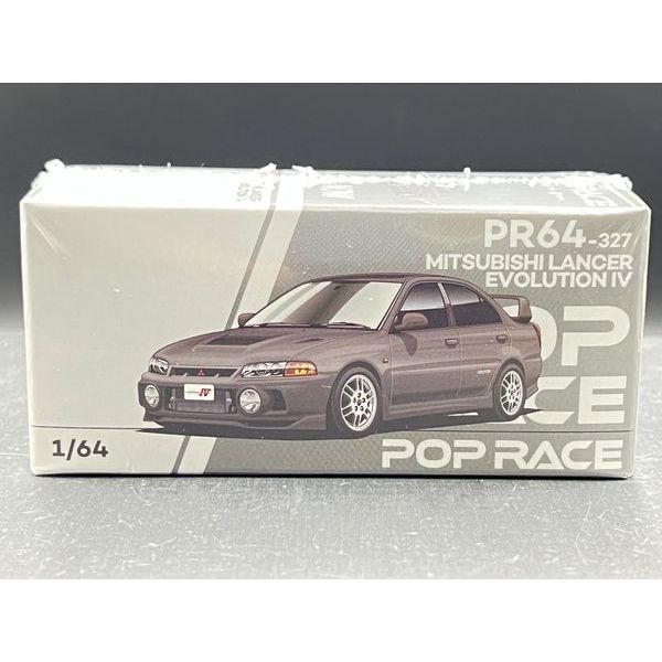 POPRACE 1:64
MITSUBISHI LANCER EVOLUTION IV DARK GREY