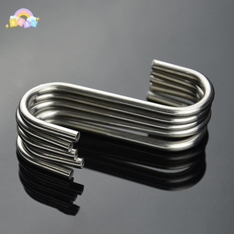 [BB-t] สแตนเลส S-Shape Hooks Multi-function แขวนตะขอสําหรับเสื้อผ้ากระเป๋าผ้าเช็ดตัว Home Kitchen ห้องน้ําเก็บ Ra Holders ใหม่