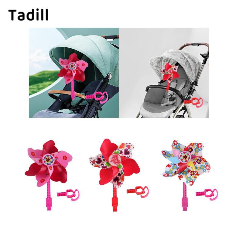 Tadill เด็กจักรยาน Handlebar Windmill จักรยาน Handlebar Pinwheel ตกแต่งน้ําหนักเบาดอกไม้ Pinwheel สํ