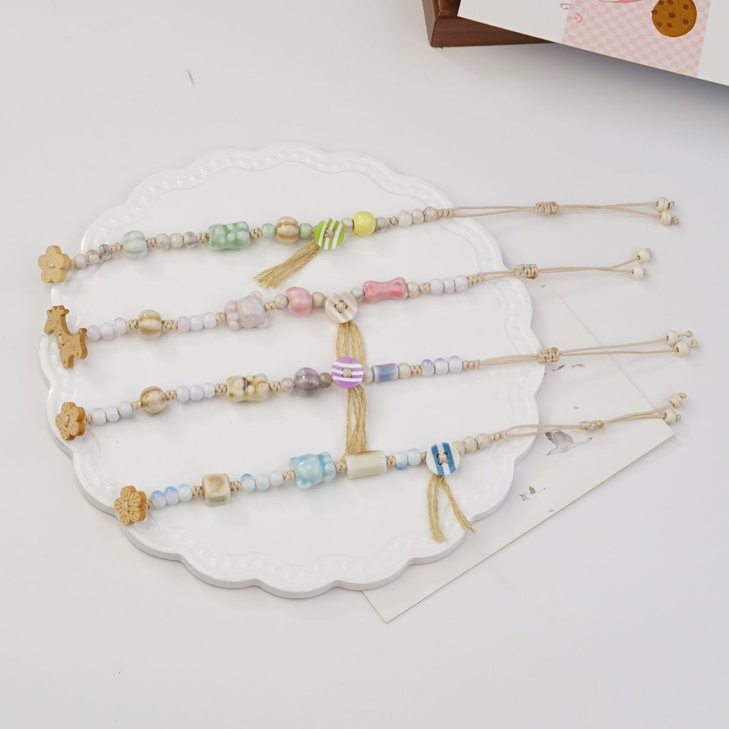 JIXIANG LIPU สร้อยข้อมือเซรามิคสำหรับคู่รัก ออกแบบโดยมืออาชีพพร้อมจำหน่ายเป็นของขวัญ