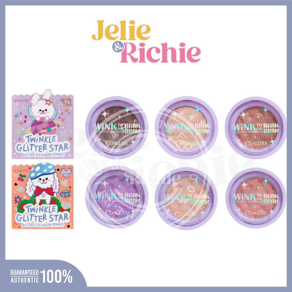 คอสลุคส์ ทวิงเคิล กลิตเตอร์ สตาร์ กลิตเตอร์ อายแชโดว์ 2g Cosluxe Twinkle Glitter Star Glitter Eyesha