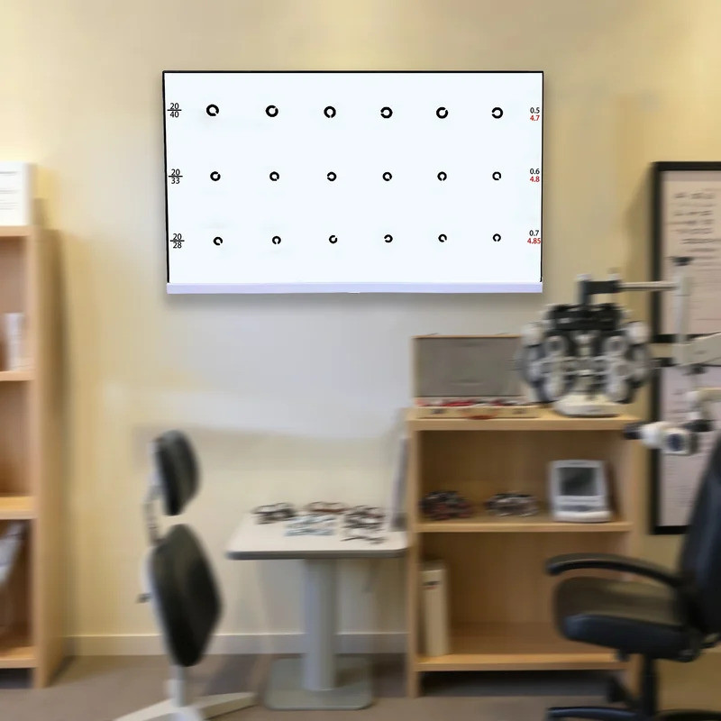 44 + Visual Targets Vision Meter ดิจิตอล 21.5 "ไร้ขอบ LCD Electronic Optical Vision Meter Optometry 