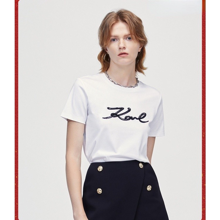 KARLS SIGNED LOGO PRINT เสื้อยืดแขนสั้น LAFAYETTE
