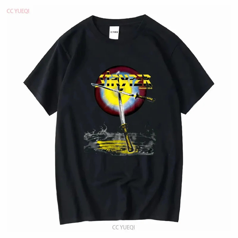 เสื้อยืดวินเทจยุค 80s ของวง STRYPER รุ่น Soldiers Under Command ทัวร์คอนเสิร์ตปี 1986 พร้อมวันที่และ