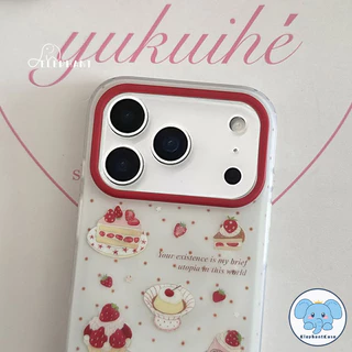 เคสไอโฟน13 17เคสIMDดวงตาเทวดาลายสตรอเบอร์รี่ขนม ม้า2026 สำหรับ IPhone 15 17 13 Air 16 12 11 14 Pro Max 15 14 16 Plus