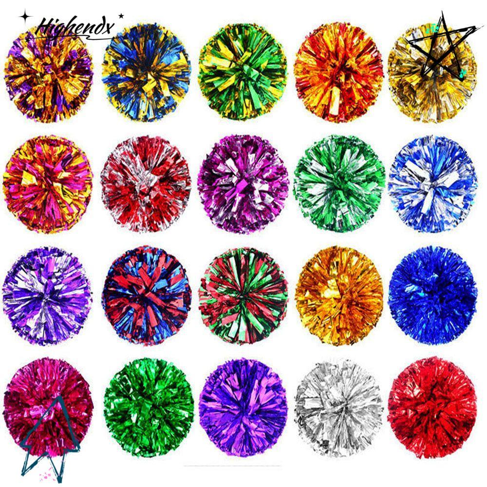 HIGHENDX เชียร์ลีดเดอร์ Pom Poms Double hole handle Concert Dress เครื่องแต่งกาย Dance Party Decorat