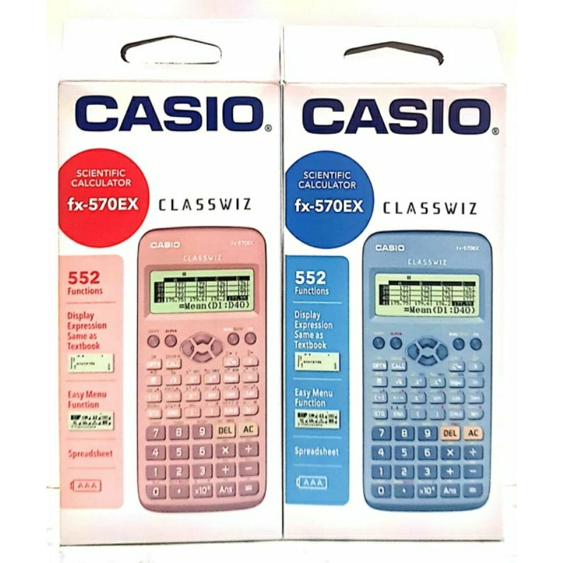 Casio ClassWiz fx-570EX/FX570MS/FX991SE เครื่องคิดเลขวิทยาศาสตร์ - 552 ฟังก์ชั่น