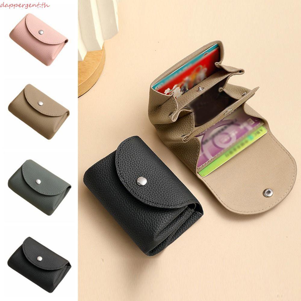 DAPPER กระเป๋าสตางค์ผู้หญิง หนัง PU สไตล์แฟชัน มีหลายช่องเก็บเงินและเหรียญ พกพาสะดวก