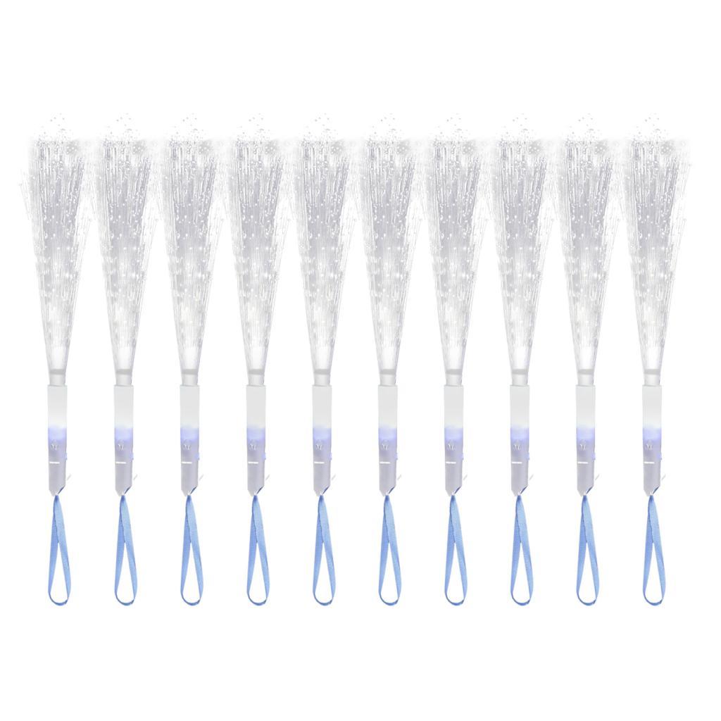 Yayala LED Fiber Optic Wands 7 สี 120 ชิ้นกระพริบ Sticks ใช้งานง่ายสําหรับวันเกิด