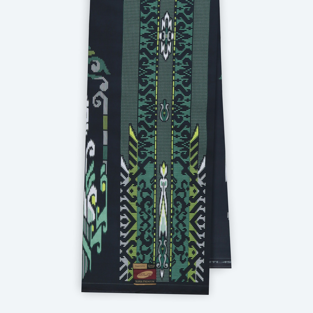 HIJAU ATLAS Super Premium 925 A9 PJA SJ สีเขียวเข้ม 02 ผ้าซิ่น