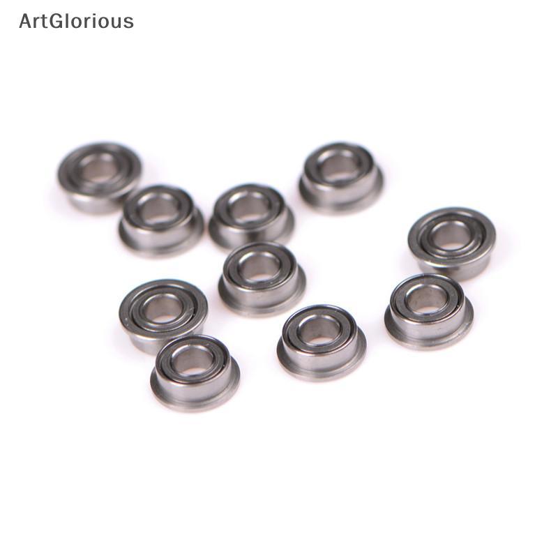 Art 10PCS MF63zz Mini Metal Double Shielded Flanged Ball Bearings (3mmX6mmX2.5mm) N