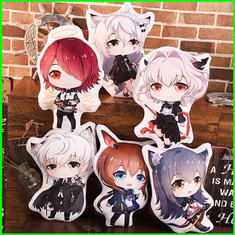 Arknights หมอน Soft Plush ตุ๊กตาโซฟาหน้าแรกเอว EXUSIAI Amiya Ptilopsis Pramanix โยนหมอนคริสต์มาส Gif