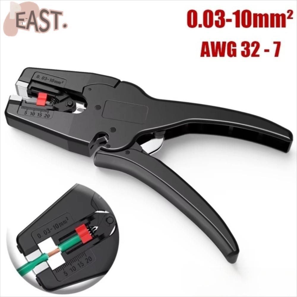 EASTS คีมลวด,แบบพกพา 2 in 1 เครื่องปอกสายไฟอัตโนมัติ,คุณภาพสูง Heavy Duty 32-7AWG มินิเครื่องมือซ่อม