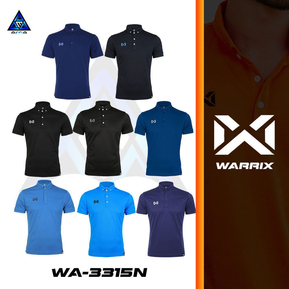 ลดแล้วลดอีก30% SS เสื้อ WARRIX รุ่น CLASSIC รหัส WA-3315N วาริกซ์เสื้อโปโล WARRIX ชุด 5 แท้100%