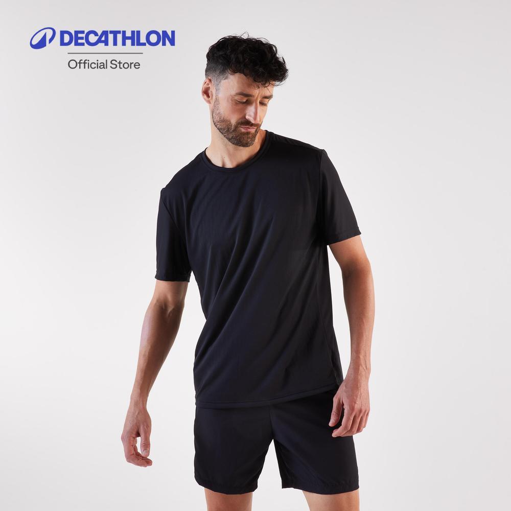 Decathlon Men'S Kiprun Run 100 Running T-Shirt เสื้อวิ่งสำหรับผู้ชาย รุ่น Kiprun 100 - Black