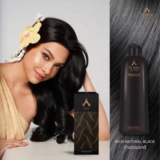 Hommkesa หอมเกศ Grey Hair Covering Shampoo แชมพูปิดผมขาว 300ml (Natural Black/Dark Brown/Light Brown/Red Ash Brown)