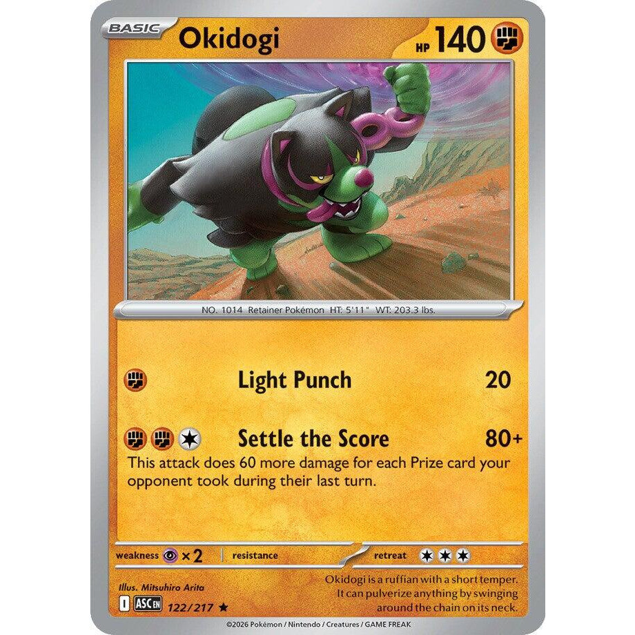 [Binder Condition] Okidogi 122 Pokemon Ascended Heroes