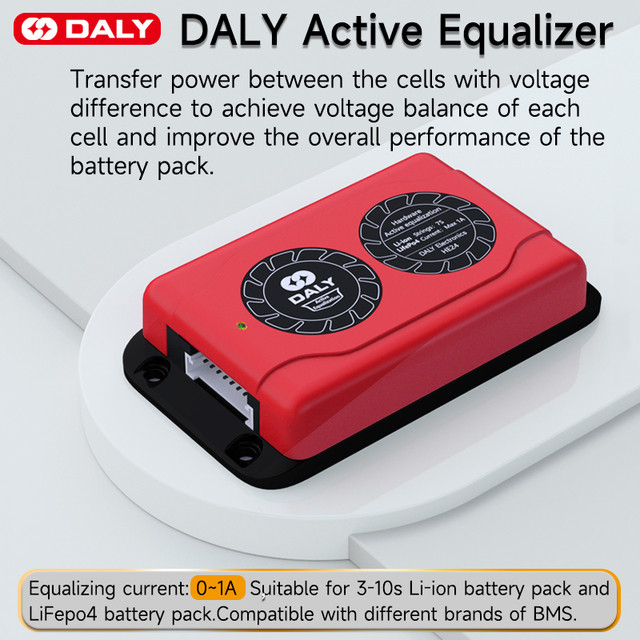 Daly Active Balancer BMS Lifepo4 Batt Equalizer 1A Li-ion BMS Batt balancer 3S 4S 12V 7S 14S 13S 16S