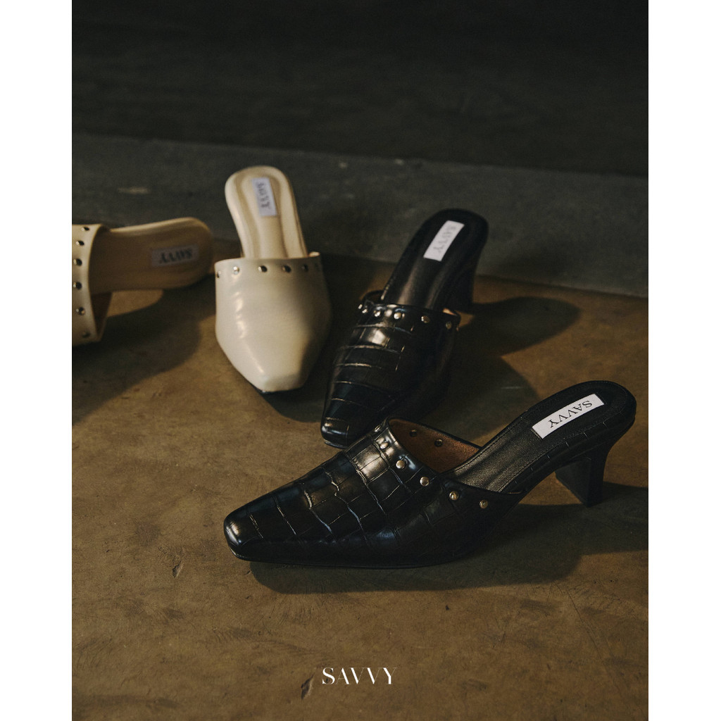 Savvy.bkk รุ่น ANCHOR Heels (Size 36-41) รองเท้าผู้หญิง รองเท้าส้นสูง